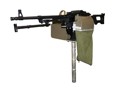 Vehicle mounted machine gun