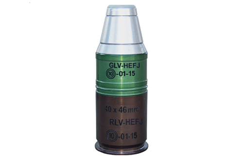 40x46 mm RLV-HEFJ Fragmentation Jump Grenade Launcher Round